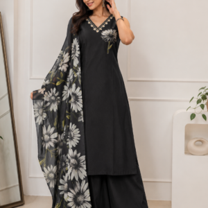 Elegant black kurti women
