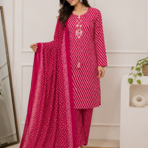 dark pink kurti for women