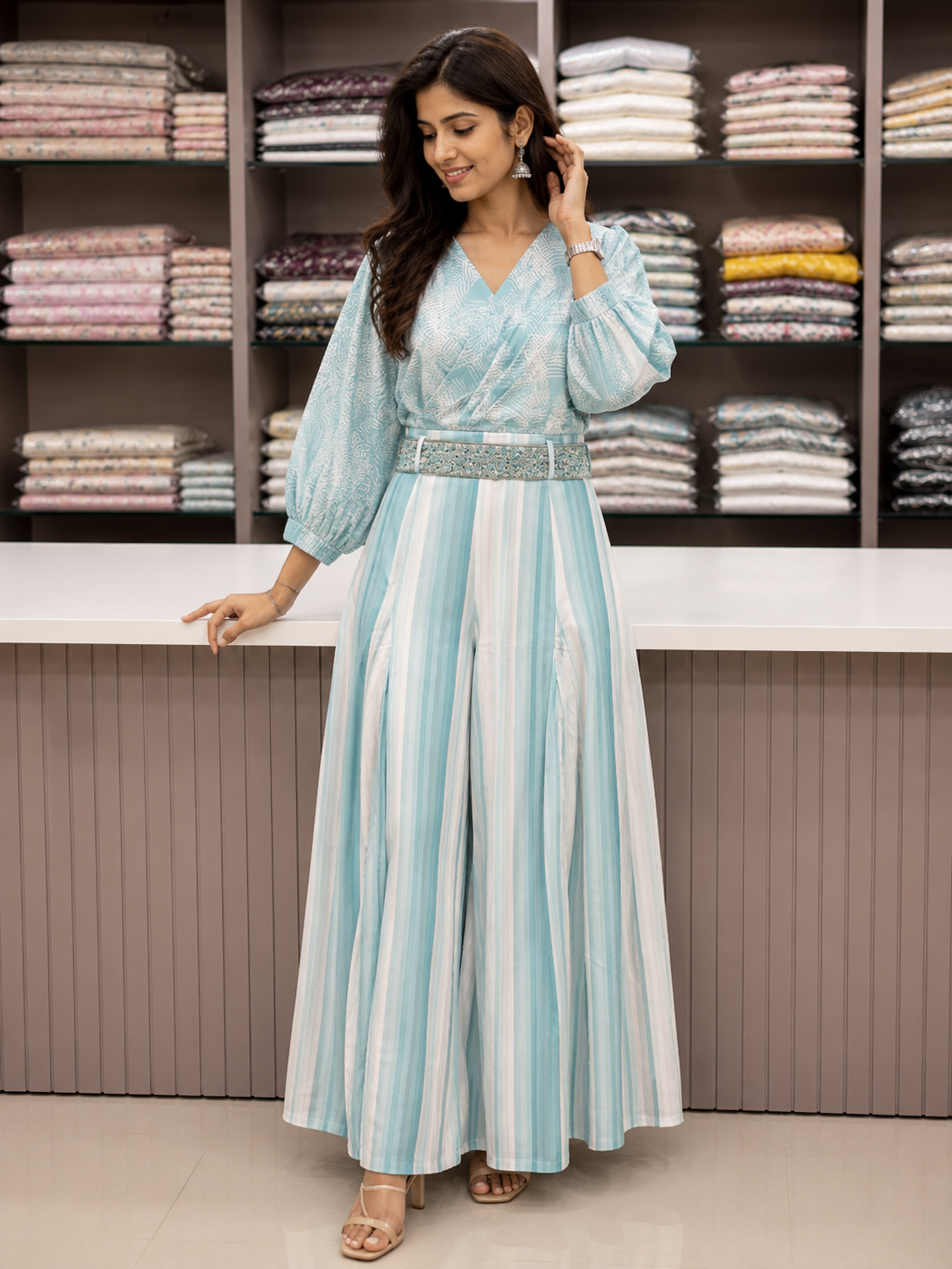 blue gown for women
