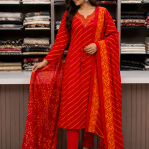 red kurti for women