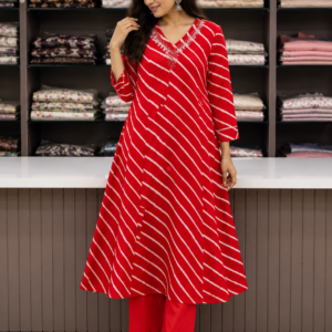 red kurti for women