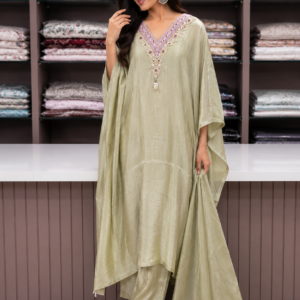 kaftan top and drape for women