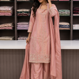 pink kurti set for women